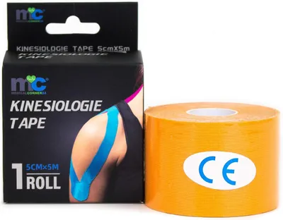 Obrázok produktu pre Kinesiologická Páska 5 cm x 5 m, Vodoodolná, Priedušná, Bezlatexová Bavlna, pre Fyzioterapiu