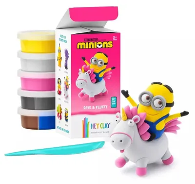Obrázek produktu pro Ahoj, Clay! Minioni: Dave a Fluffy s doplňky – TM Toys