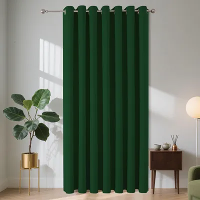 Produktbild von Verdunkelungsvorhang mit Ösen 210 x 132 cm dunkelgrün