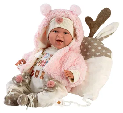 Image de Mimi Soft Body Babypop, modèle Vrolijk, avec effets sonores - 42 cm