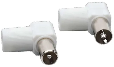 Produktbild von Düwi REV Koaxial Winkelkupplung 90° TV Antennenstecker