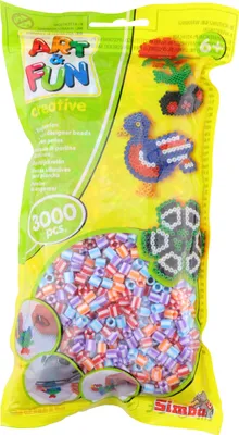 Produktbild von Simba Art and Fun 3000 Bügelperlen im Beutel Multi Color Perlen