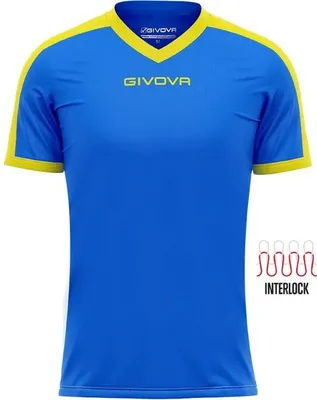 Produktbild von Sport-T-Shirt Givova Revolution Royal-Gelb Blau - 2XS