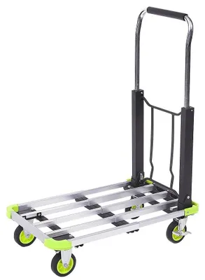 Image de Solidchoice - Chariot pliable en aluminium, capacité jusqu'à 100 kg