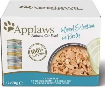 Produktbild von Applaws 5060333437398, Adult, jede Rasse, Huhn, Fisch, Thunfisch, 70 g