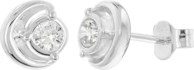 Produktbild von trendor 21422-01 Damen Ohrringe 925 Silber Ohrstecker Zirkonia