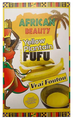 Produktbild von African Beauty - Gelbe Kochbananen Fufu Mix 681 Gramm