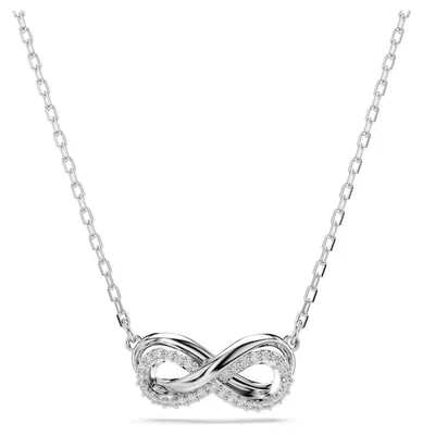 Produktbild von SWAROVSKI Damen Anhänger Unendlichkeit Pavé Weiß Rhodiniert HYPERBOLA 5687265
