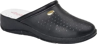 Image de Deck - Sabots pour dames, cuir DF2518 (37 EU) (Marineblau)