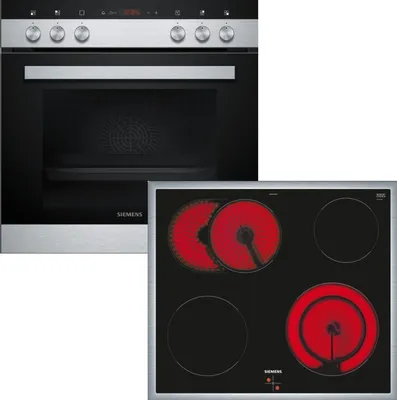 Produktbild von Siemens Einbau-Backofen-Set EQ110KA1Z: EA64RGNA1E + HE113FBS2