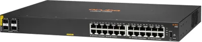 Produktbild von HPE Aruba Networking CX 6100 24G Class4 PoE 4SFP+ 370W Switch, Managed, L3, Gigabit Ethernet (10/100/1000), Power over Ethernet (PoE), Rack-Einbau, 1U