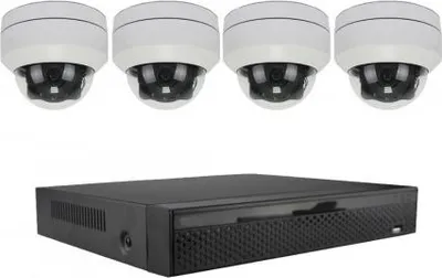 Obrázek produktu pro 4CH PTZ IP 5MPx kamerový set Zoneway - 4x mini PTZ kamera a 16CH NVR2104