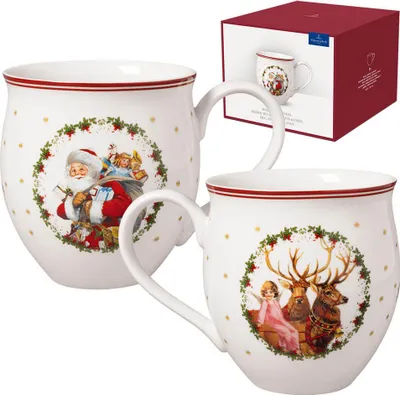 Image de Villeroy & Boch Toy's Delight Gobelet avec anse : Père Noël et ange 0,39l