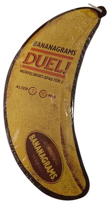 Zdjęcie produktu dla Gra planszowa i karciana - Bananagrams Duel! - dla 2 graczy, 20 kart tematycznych, 24 kostek z literami, od 7 roku życia, Asmodee BAND0002
