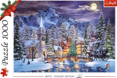 Zdjęcie produktu dla Trefl Puzzle świąteczne 1000 el. XMAS Świąteczna atmosfera, 1000 szt., Wakacje