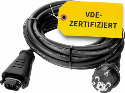 Produktbild von 15 m Kabel mit Schuko-Stecker und Hoymiles HMS-Stecker