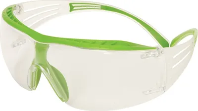Produktbild von Schutzbrille SecureFit SF401 EN 166 Bügel grün-transp.,Scheibe klar PC