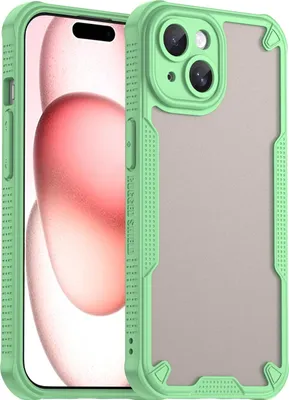 Obrázok produktu pre Puzdro pre Apple iPhone 15 Plus - Zadný kryt Phonesta Shockproof Armor Polopriehľadné - Zelená