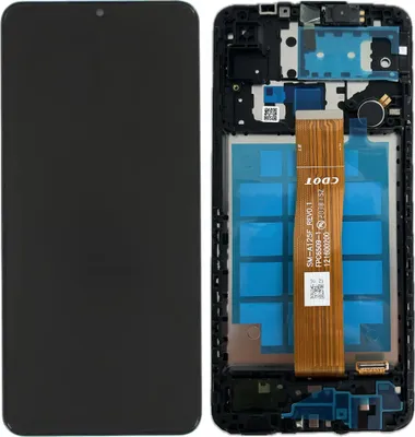 Obrázok produktu pre Original Samsung Galaxy  A12 2020 A125F LCD Display Touch Screen Glas Digitizer Bildschirm mit Rahmen (Service Pack) GH82-24491A / GH82-24490A Schwarz