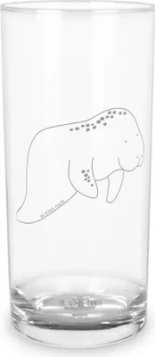 Produktbild von Mr. & Mrs. Panda Wasserglas Seekuh Chillen 200 ml - Transparent - Geschenk, Süßigkeiten, Glas, Trinkglas, Diät, Meerestiere, Tumbler, Essen, Cocktailglas, Abnehmen