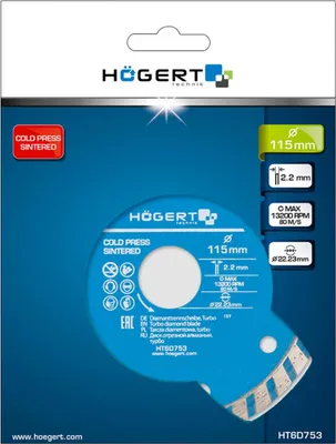 Immagine prodotto di Disco diamantato Hogert 230x22,2/turbo