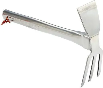 Produktbild von Famanu Handkultivator aus Edelstahl - 362 cm x 23 cm, doppelte Kopfvariante