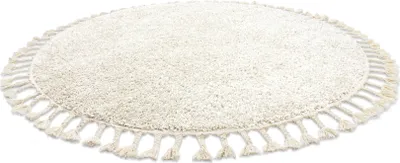 Produktbild von Teppich BERBER 9000 Kreis sahne Franse berber marokkanisch shaggy beige rund 120 cm