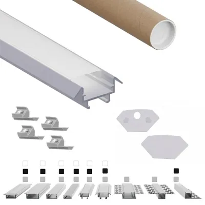 Produktbild von LED-Eckprofil ER4510 2 m Weiss für LED-Streifen bis 12 mm inkl. milchiger Abdeckung