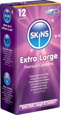 Immagine prodotto di SKINS Preservativi extra large 57 mm 12 pz.
