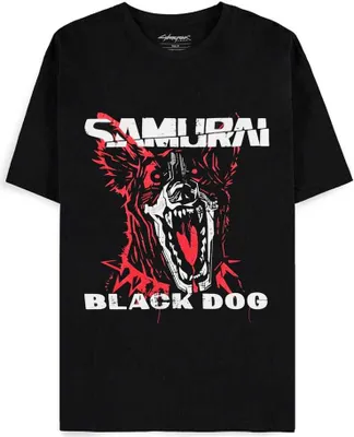 Produktbild von Cyberpunk T-Shirt Herren Samurai - Black Dog schwarz M