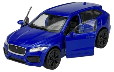 Immagine prodotto di Welly, modello in metallo Jaguar F-Pace, colore blu, scala 1:34, nuovo, nella confezione originale, codice prodotto 43726