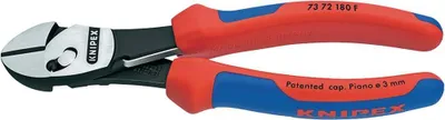 Produktbild von Knipex TwinForce 73 72 180 F Werkstatt Kraft-Seitenschneider mit Facette 180 mm