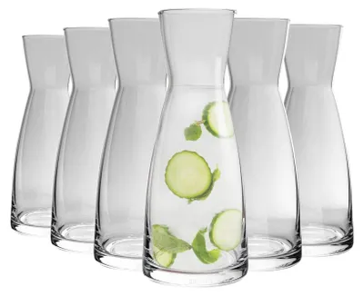 Glaskaraffe 550 ml, 6er Pack, spülmaschinengeeignet
