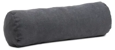 Produktbild von GÖZZE Darco Kissenrolle weiche atmungsaktive Chenille-Kissenrolle mit Reißverschluss und abriebfester Oberfläche Anthrazit 60 x 20 cm