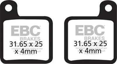 Obrázek produktu pro CFA338HH - Brzdové destičky EBC Brakes pro jízdní kola (slinuté)
