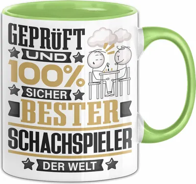 Produktbild von Schachspieler Geschenk Lustiger Spruch für Schachspieler Geschenkidee Bester Schachspieler Der Welt (Grün)
