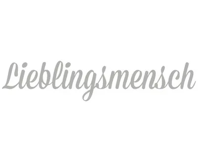 Produktbild von 3D Schriftzug Lieblingsmensch 25x70 cm