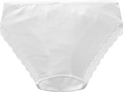 Produktbild von HERMKO 55103103 Damen Mini-Slip mit schönem Spitzenverlauf, Farbe:weiß, Größe:44/46 (L)