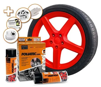 Produktbild von FOLIATEC Sprüh Folien Set, Rot, Sprühfarbe, Flüssigkeit, 400 ml, 2 Stück(e)