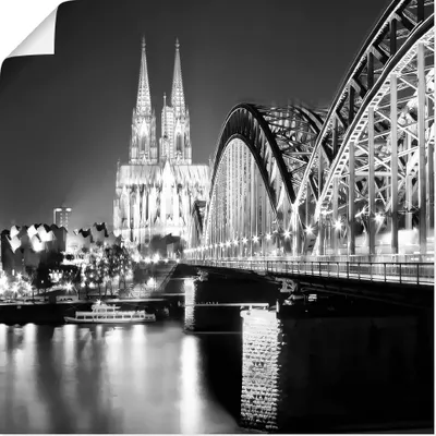 Produktbild von ARTland Poster Köln Skyline Abstrakte Collage 19 Größe: 70x70 cm