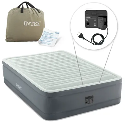 Immagine prodotto di Materasso gonfiabile con pompa integrata 137 x 191 x 46 cm INTEX 64904