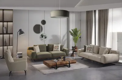 Produktbild von Sofa Wohnzimmergarnitur Polstergarnitur Set Sofakombination Sitzgarnitur 3+3+1