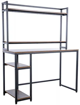 Immagine prodotto di In And OutdoorMatch Scrivania industriale Manli - Scrivania per lavoro, computer, studio - Marrone 120x50x150cm
