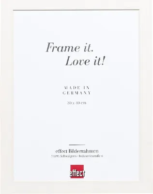Produktbild von Effect Holz-Fotorahmen Profil 55, weiß, 20 x 28 cm, normales Glas