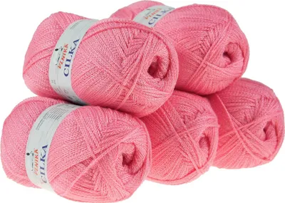 Produktbild von 500g Strickgarn CILKA by VLNIKA Klassikgarn Strickwolle Häkelgarn Sommergarn