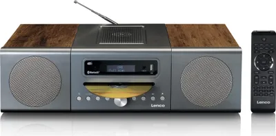 Produktbild von Lenco MC-175SI - Micro set mit DAB, FM, CD, 2 USB, Bluetooth®, QI, RC - Silber