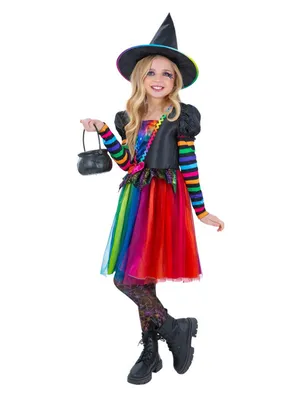 Obrázok produktu pre Smiffy's Kostým Dúhová Čarodejnica pre dievčatá Halloween 116