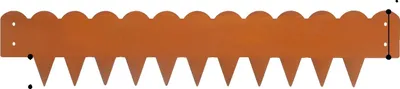 Image de Kit de bordure de jardin, conception flexible, acier résistant, marron