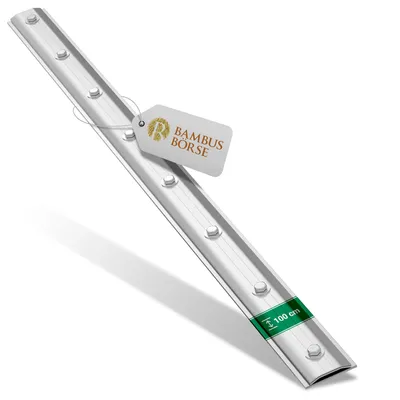 Produktbild von Alu-Verschlussschiene für Rhizomsperre, Bambussperre, Wurzelsperre 100 cm*