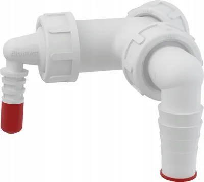 Image de Alcadrain P156Z Raccord double complet DN40 / DN32 8–23 mm Raccord de tuyau avec clapets anti-retour